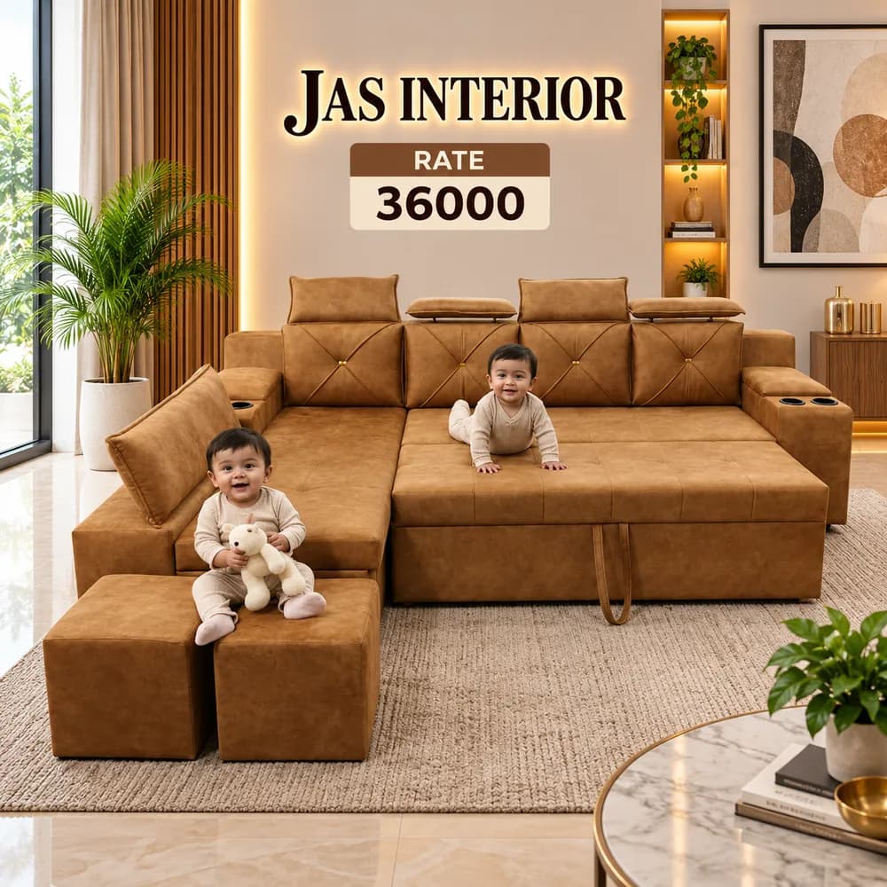 JAS Interior Convertible Sofa Showcase