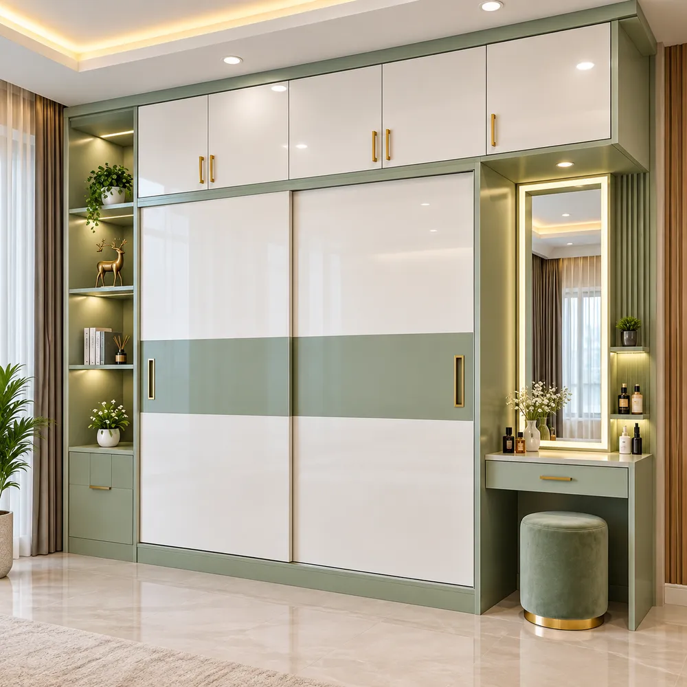 Elegant Sage Green Wardrobe Suite