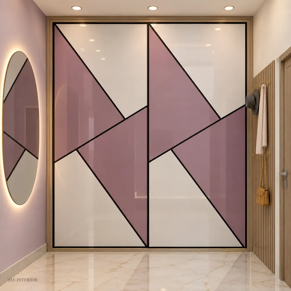 Modern Geometric Wardrobe Entryway