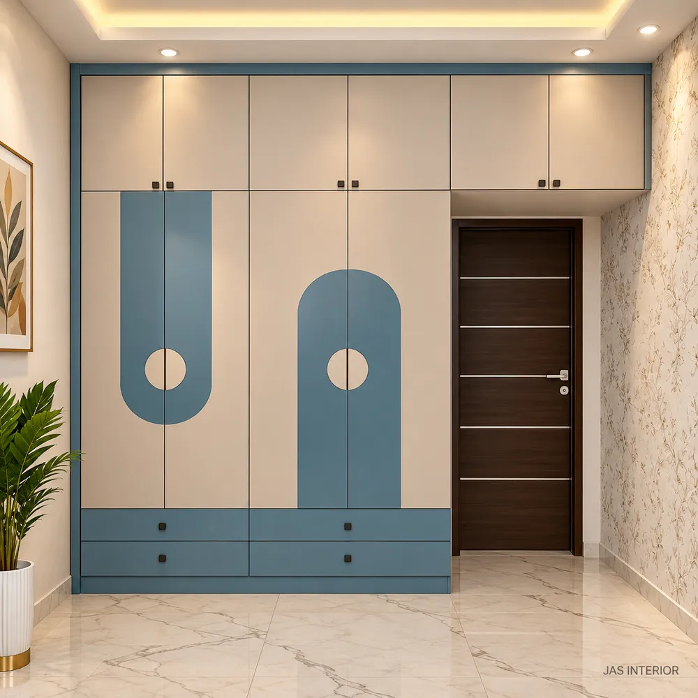 Modern Geometric Wardrobe Interior