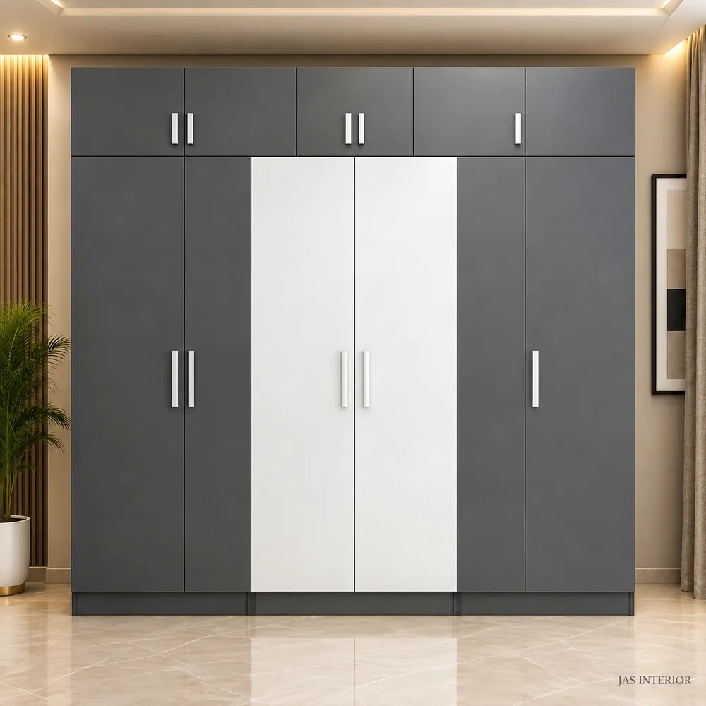 Modern Gray and White Wardrobe Interior(1)