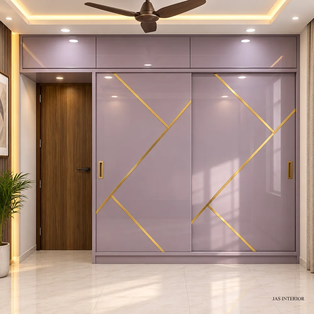 Modern Mauve Wardrobe Interior