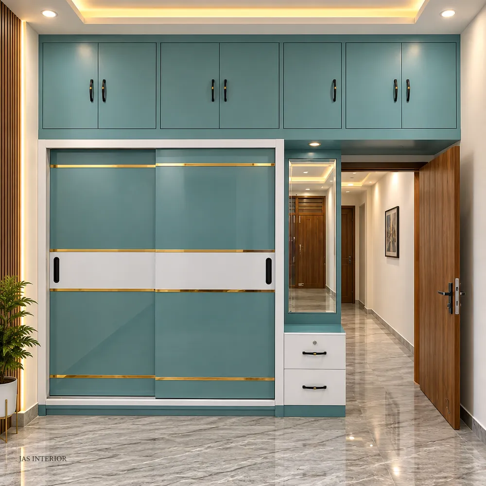Modern Teal Wardrobe Interior