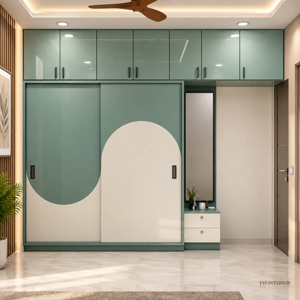 Sage Green Wardrobe Dressing Nook