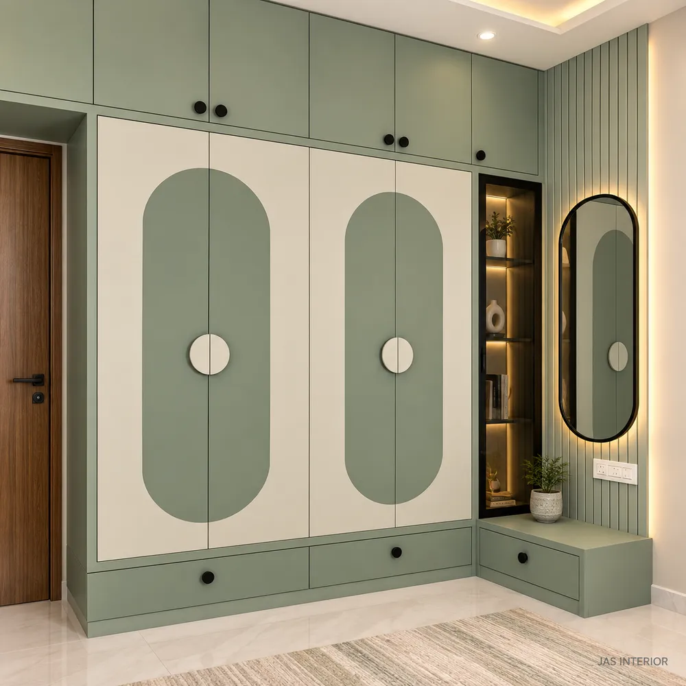 Sage Green Wardrobe Nook