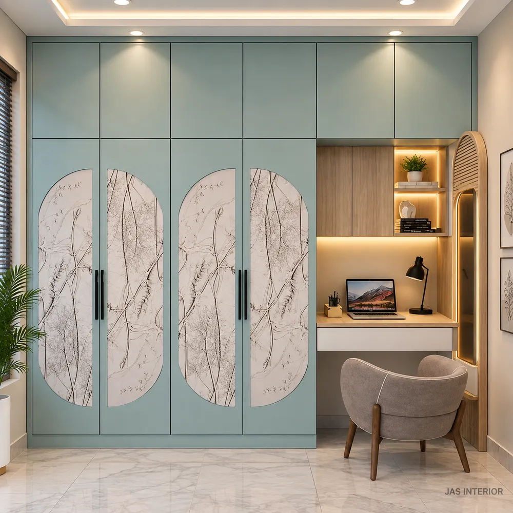 Sage Wardrobe Study Nook